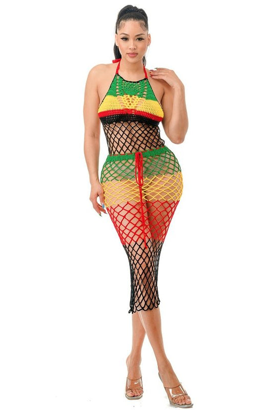 Reggae On The Beach Crochet Dress