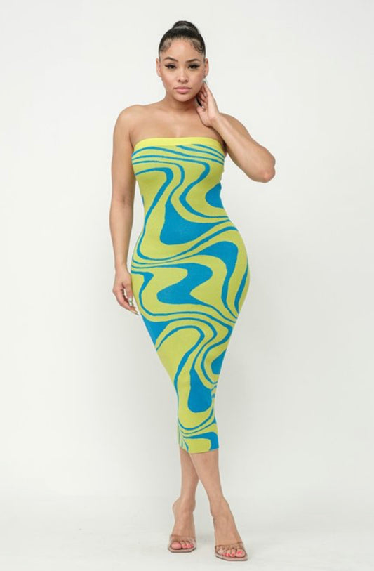 Wave Tube Dress